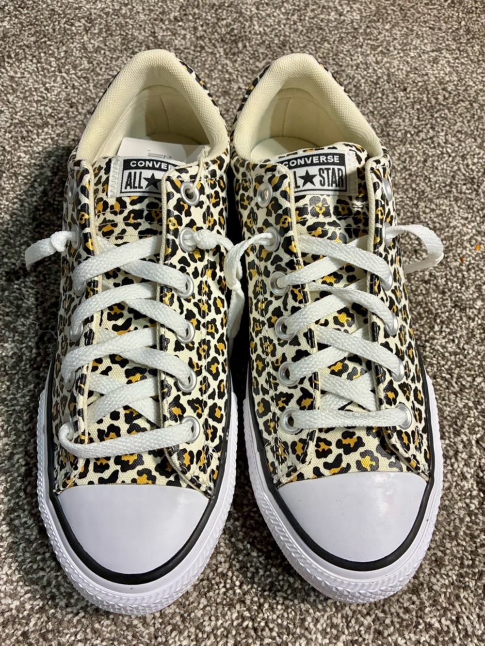 Converse All Star Animal Print Low Top Sneakers - Picture 2 of 8